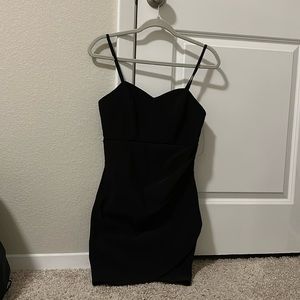 Sweetheart, Knee length Dress, Black